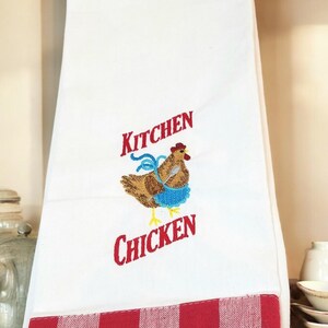 Embroidered Kitchen Towel Kitchen Chicken Home Décor