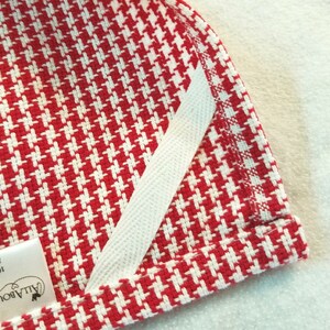 Embroidered Kitchen Towel Ladybug Red Hounds Tooth Kitchen Décor image 2