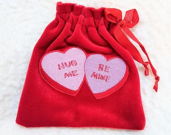 Valentine Red Conversation Hearts Gift Bag