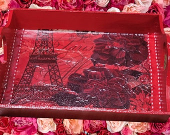 Valentine Paris Red Tray