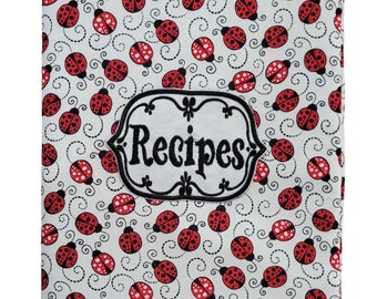 Ladybug Recipes Book Cover or Cookbook Cover