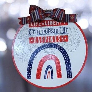 Rainbow Patriotic Door Decor