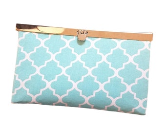 Turquoise Wallet Clutch Purse