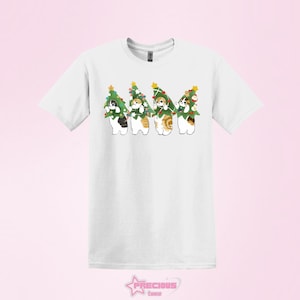 Mofusand Weihnachtsbaum T-Shirt, Feiertags-Katzen-T-Shirt, Mofusand-Hemd Süßer Katzen-Hoodie, Mofusand-Weihnachtsminimalisten-T-Stück Japanische Katze-T-Shirt