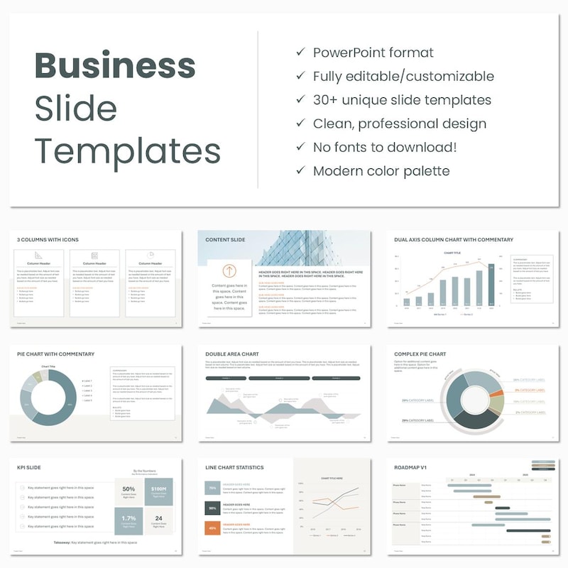 Powerpoint Templates - Etsy
