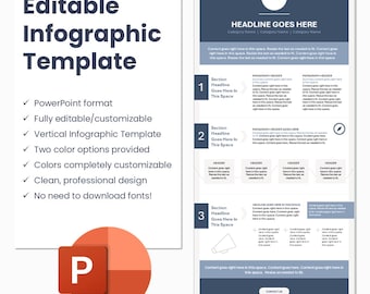 Modèle d'infographie - PowerPoint | Entièrement modifiable