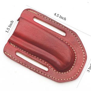 Étui en cuir vertical et horizontal pour couteau de chasse pliant Buck 110 / buck 112 Ranger / étui avec passant de ceinture cadeau pour lui couteau de poche ,