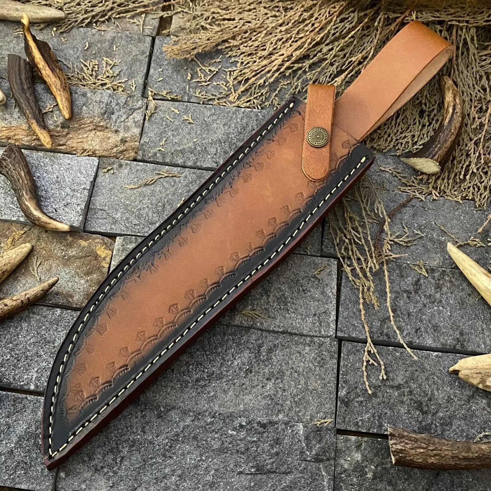 Crocodile Dundee Bowie Knife Custom Knife Hunting Knife With Cow