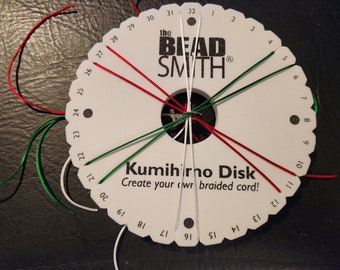 KIT:  Kumihimo backpack charm, including foam disk