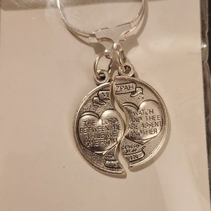 Mizpah set of two wine or zipper charms - fun to share with friend