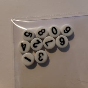 Number beads 0-9