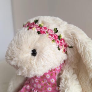 NEW COLORS Pick A Handmade Floral Cluster Headband for Jellycat Bashful Bunny