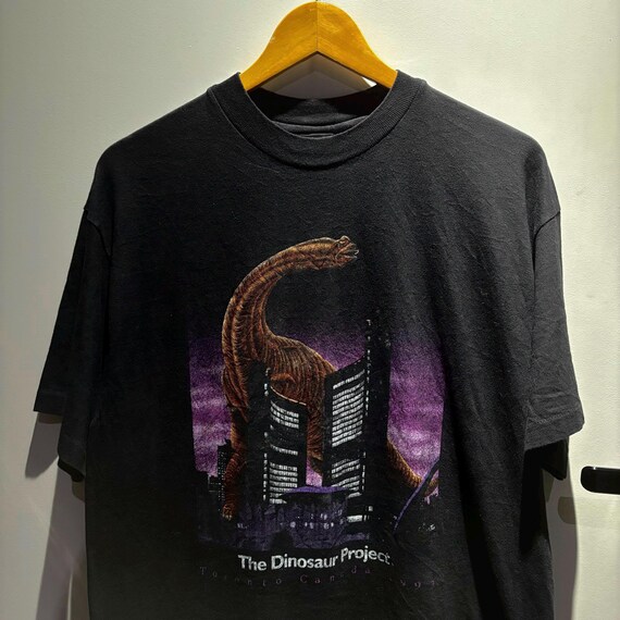 Vintage Dinosaur Project Graphic Tee 90s Science Museum T-Shirt Dinosaur Art Shirt