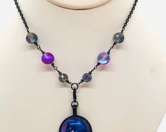 Indigo Sky Unicorn Necklace