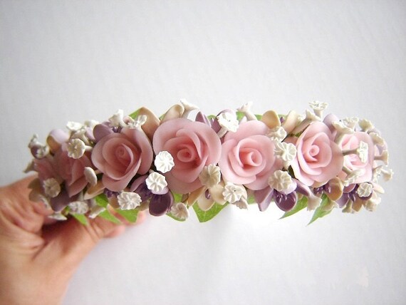 Flower Girl Hair Accessories Flower Girl Head Band Garden Wedding Head Band