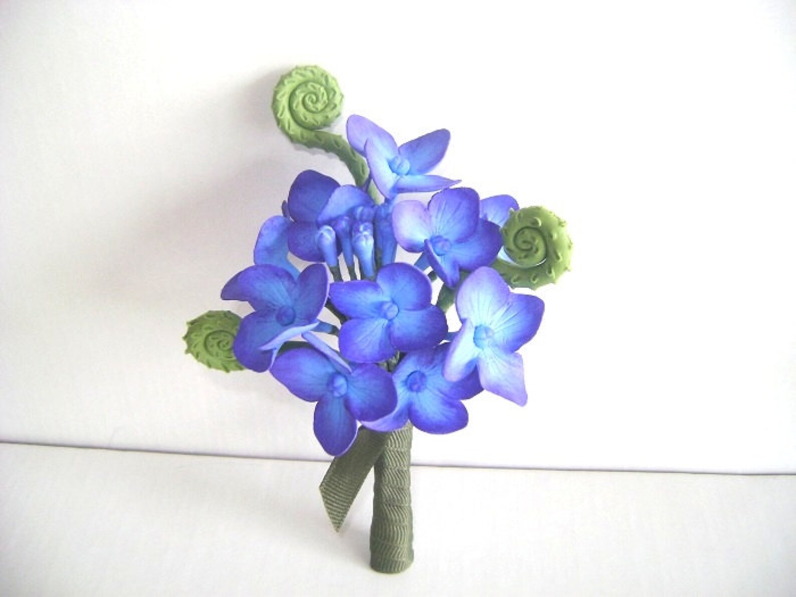Wedding Hydrangea Boutonniere Groomsmen Blue Purple Flower - Etsy