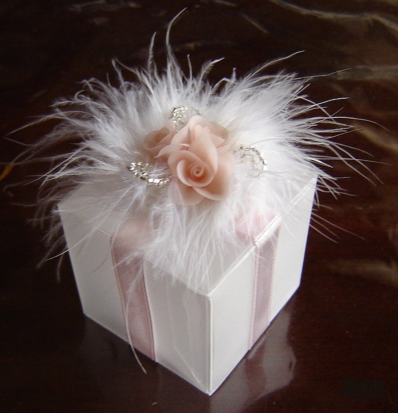 Wedding Favor Box design Favour Box Decor Ready to Use Set of 12 Made-to-Order image 1