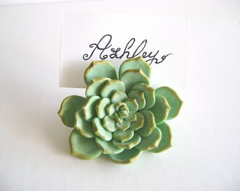 Wedding Succulent Place Card Holder Wedding Favor Flower Place Card Escort Card wedding decorationSet of 10 Made to Order