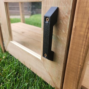 Oven Door Handle Accessory For The DIY Mud Kitchen Build. Made With Durable and UV/Weather Resistant Materials For Pretend Play.