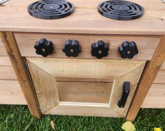 Schlamm Küche Herd Top Brenner, Knöpfe & Ofen Griff Set. Die Beste Kombi! Wasser- / Schlammfest Dieses Set ist ideal für das Spielen im Freien!