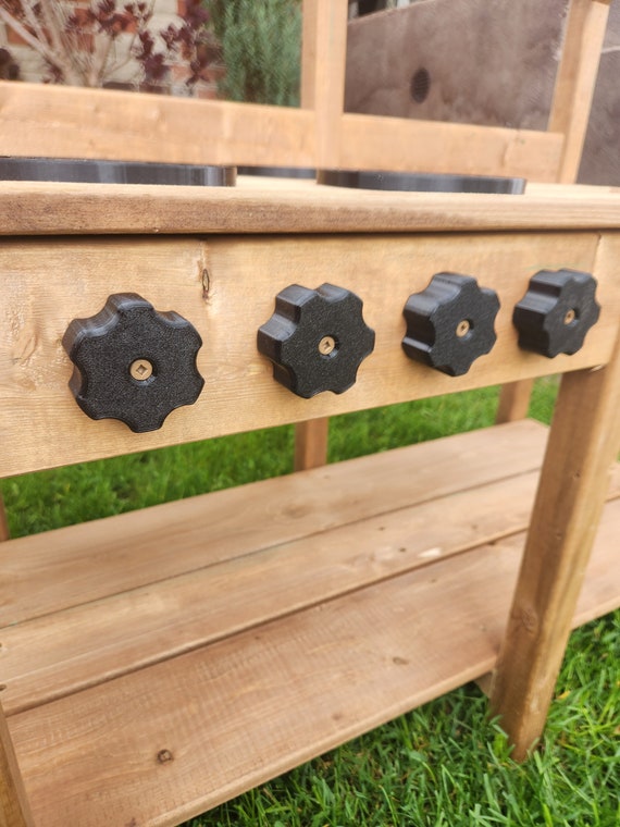 Mud Kitchen Play Time Control Knobs for the DIY Build. Great For Pretend Play and Imagination. Durable and UV/Weather resistant.