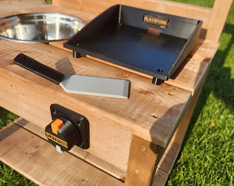PlayStone Mud Kitchen Griddle Kit: Includes Flipper & Knob