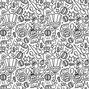 Printable Circus Coloring Book 6 pages of printable coloring pages image 2