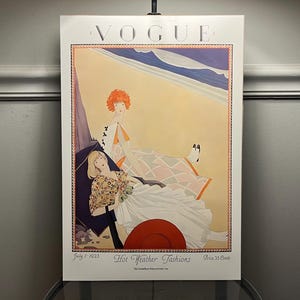 Vintage Vogue-omslag Art Print - 13 x 19 reproductie Vogue-omslag! Tijdschriftomslag wanddecoratie