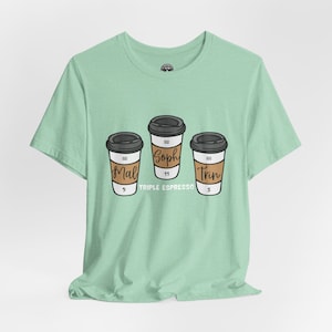USWNT Triple Espresso Shirt, Mallory Swanson, Trinity Rodman, Sophia Smith, USA Soccer Shirt, USWNT Shirt, Women's Soccer Shirt, Unisex Heather Mint