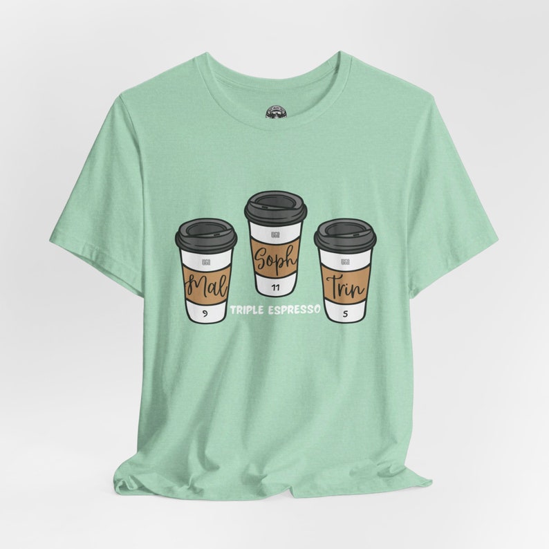 USWNT Triple Espresso Shirt, Mallory Swanson, Trinity Rodman, Sophia Smith, USA Soccer Shirt, USWNT Shirt, Women's Soccer Shirt, Unisex Heather Mint