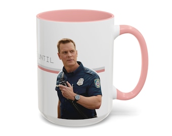 Bobby 911 Mug (15oz) Don't Talk To Me Until I've Had My Coffee, 9-1-1, Peter Krause, Bobby Nash, TV Fireman, Firefighter Mug, Funny Mug