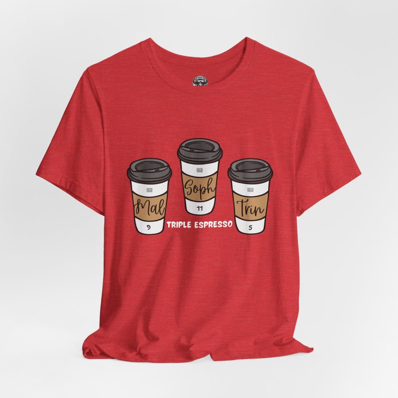 USWNT Triple Espresso Shirt, Mallory Swanson, Trinity Rodman, Sophia Smith, USA Soccer Shirt, USWNT Shirt, Women's Soccer Shirt, Unisex Heather Red