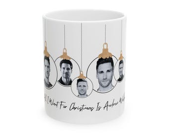 Andrew Walker Ceramic Mug (11oz), All I Want For Christmas is Andrew Walker, Hallmark, Christmas Movie, Hallmark Actor, Three Wise Men