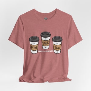 USWNT Triple Espresso Shirt, Mallory Swanson, Trinity Rodman, Sophia Smith, USA Soccer Shirt, USWNT Shirt, Women's Soccer Shirt, Unisex Heather Mauve