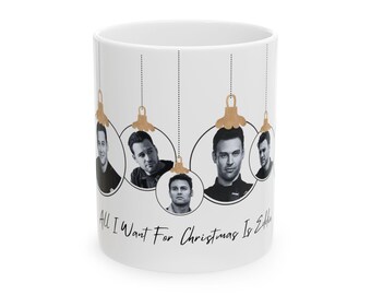9-1-1 Eddie All I Want For Christmas Mug | 11oz Ceramic Mug | 911 Buddie | Ryan Guzman | Firefighter | 911 Coffee Mug | 911 Eddie Diaz Mug