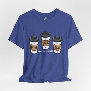 USWNT Triple Espresso Shirt, Mallory Swanson, Trinity Rodman, Sophia Smith, USA Soccer Shirt, USWNT Shirt, Women's Soccer Shirt, Unisex Heather True Royal