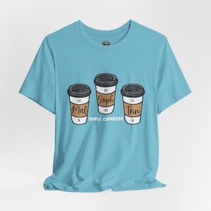 USWNT Triple Espresso Shirt, Mallory Swanson, Trinity Rodman, Sophia Smith, USA Soccer Shirt, USWNT Shirt, Women's Soccer Shirt, Unisex Turquoise