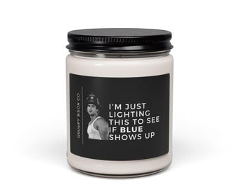 Lighting This to See if Blue Shows Up Candle, 911 Blue, Hunter McVey, 911 Nashville, Firefighter, 9-1-1 Fan, Funny Candle, Blue Bennings