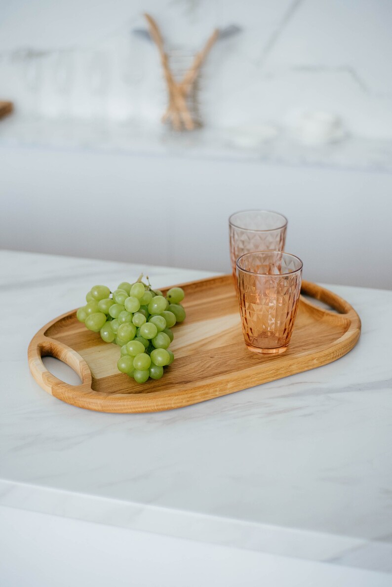 Hand Pressed Oval Tray - Plum main image 1