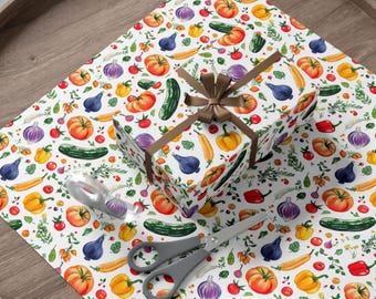 Vegetable Wrapping paper: Foodie Gift Wrap