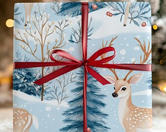 Christmas Deer Wrapping paper: Christmas Gift Wrap, Holidays