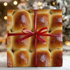 Dinner Rolls Wrapping Paper: Holiday Baking Gift Wrap