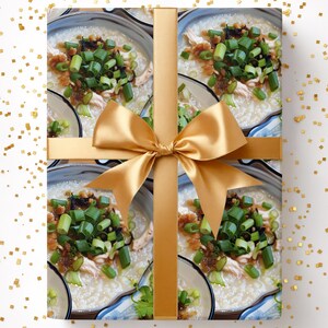 Chicken Congee Wrapping paper: Soup Gift Wrap