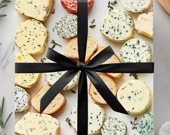 Compound Butter Wrapping Paper: Foodie Gift Wrap