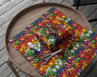 Vegetables Wrapping paper: Foodie Gift Wrap