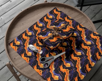 Marbled Wrapping paper: Multicolored Gift Wrap