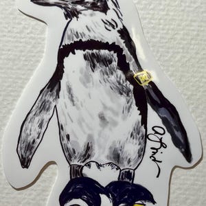 Pat, el pingüino africano, es uno de los muchos pingüinos con nombre del Centro de Ciencias de Greensboro, Carolina del Norte. Planeo ilustrar muchos más.