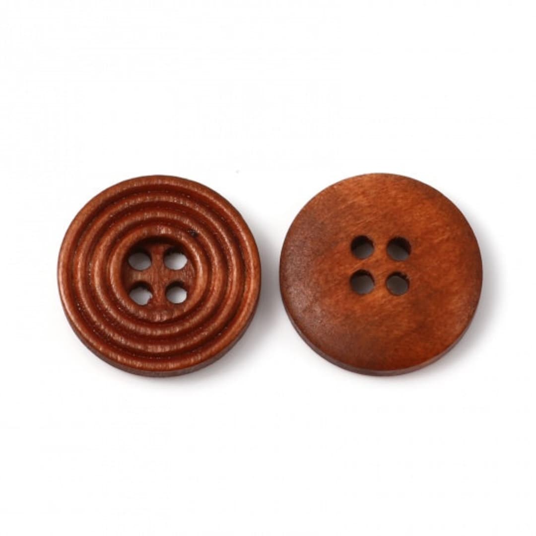 Buttons for Jackets Brown Redish Wooden Buttons Decorative Etsy