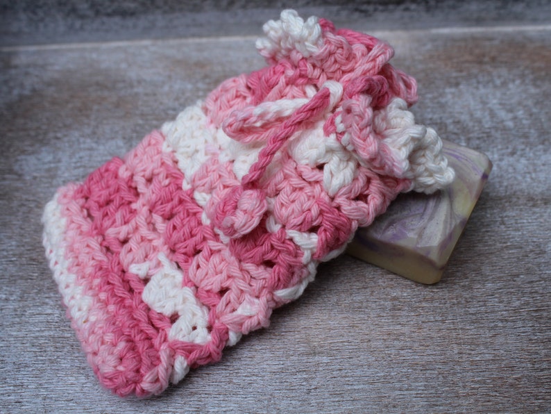 Set of 2 PDF crochet patterns, Soap saver patterns 1 and 2, Soap pouch, Soap bag, DIY crochet image 4