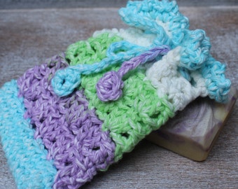 PDF crochet pattern, Soap pouch, Solstice soap bag, DIY crochet, soap sock pattern , Best selling crochet,  Soap pouch, Pattern #2